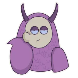Фиолетовый sticker 2