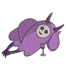 Фиолетовый sticker 11