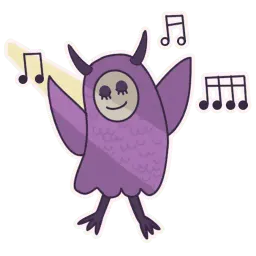 Фиолетовый sticker 3