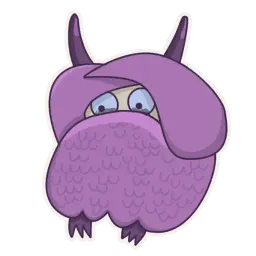 Фиолетовый sticker 9