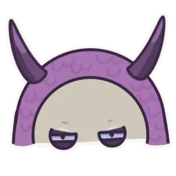 Фиолетовый sticker 10