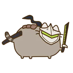Pusheen Overwatch by Eckru Telegram sticker pack