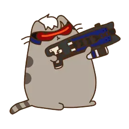 Pusheen Overwatch by Eckru sticker 4