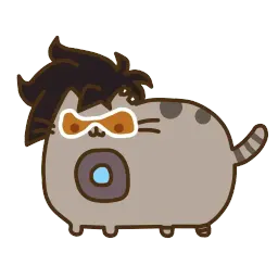 Pusheen Overwatch by Eckru sticker 6