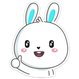 Rabbit sticker 2