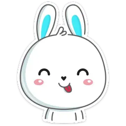 Rabbit sticker 3