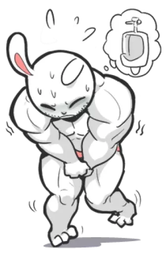 Rabbo the Muscle Rabbit sticker 16