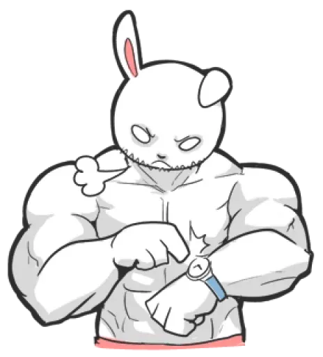 Rabbo the Muscle Rabbit sticker 18