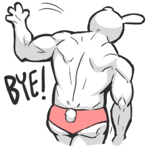Rabbo the Muscle Rabbit sticker 22