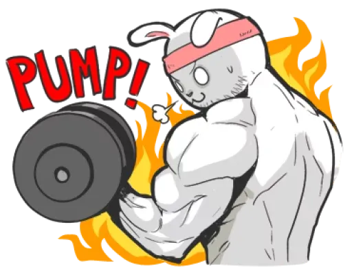 Rabbo the Muscle Rabbit sticker 27