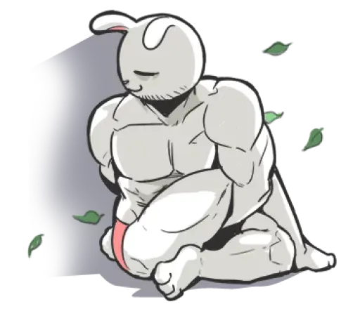 Rabbo the Muscle Rabbit sticker 29