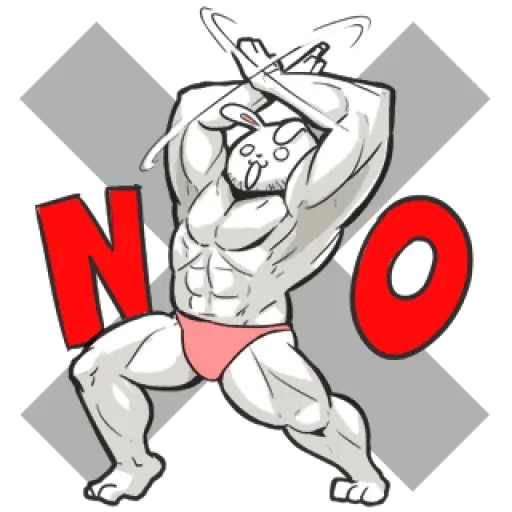 Rabbo the Muscle Rabbit sticker 30