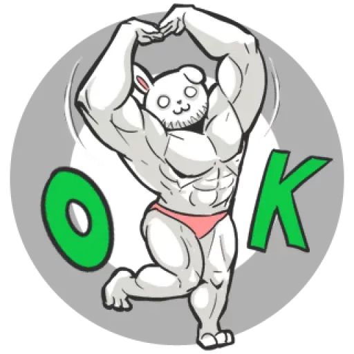 Rabbo the Muscle Rabbit sticker 31