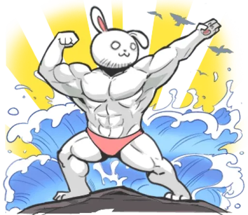 Rabbo the Muscle Rabbit sticker 36