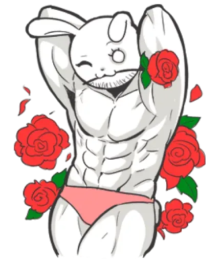 Rabbo the Muscle Rabbit sticker 38