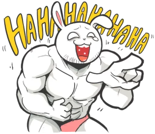 Rabbo the Muscle Rabbit sticker 43