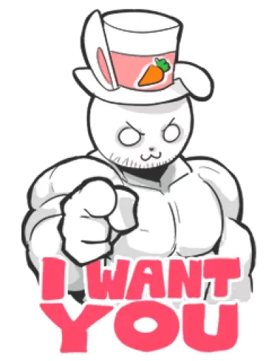 Rabbo the Muscle Rabbit sticker 44
