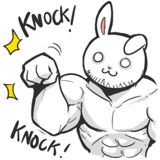 Rabbo the Muscle Rabbit sticker 57