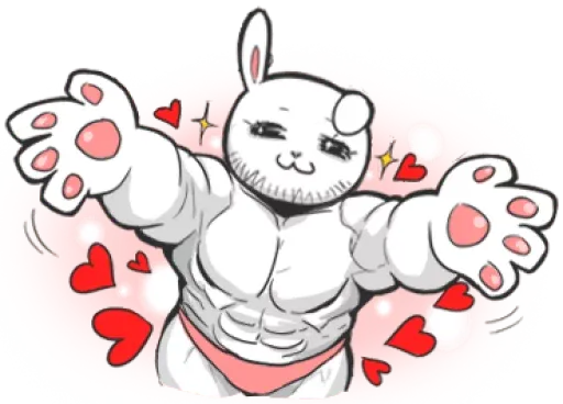 Rabbo the Muscle Rabbit sticker 58