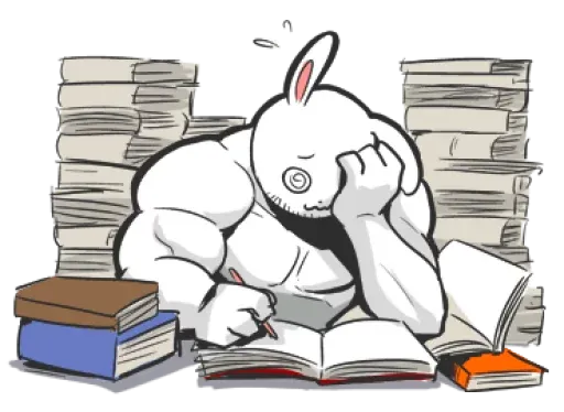 Rabbo the Muscle Rabbit sticker 64