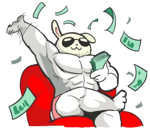 Rabbo the Muscle Rabbit sticker 65