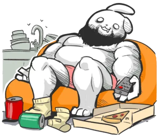 Rabbo the Muscle Rabbit sticker 67