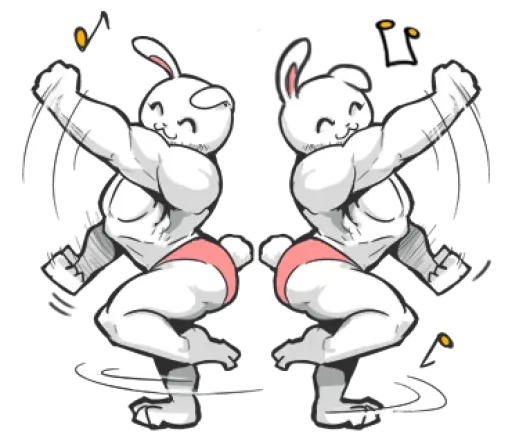 Rabbo the Muscle Rabbit sticker 69