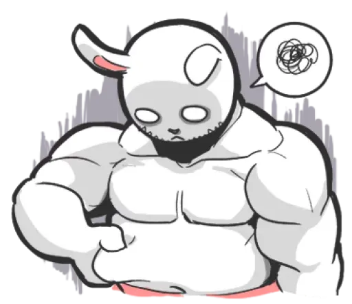 Rabbo the Muscle Rabbit sticker 8