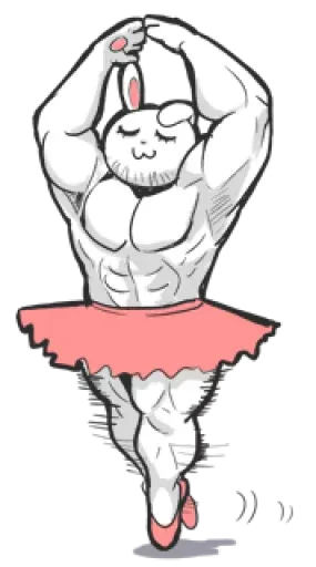 Rabbo the Muscle Rabbit sticker 71