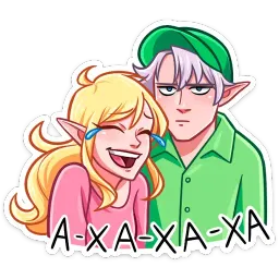Рей и Эвер на каникулах Ник Толабов sticker 4