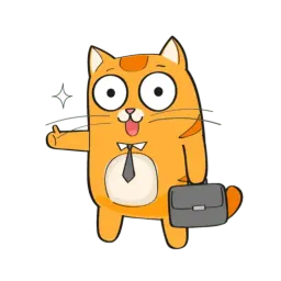 Рыжий Кот от @StickerManya Telegram sticker pack