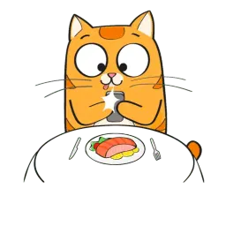 Рыжий Кот от @StickerManya sticker 4
