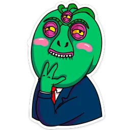 Рептилоид Марк sticker 3