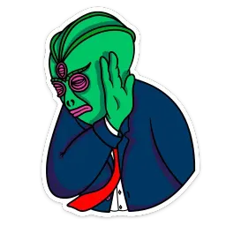 Рептилоид Марк sticker 8