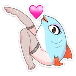 Реверсивная русалка Telegram sticker pack