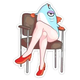 Реверсивная русалка sticker 11