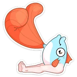 Реверсивная русалка sticker 6
