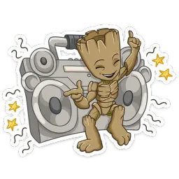 Ракета и Грут sticker 7