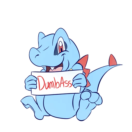 RudeTotodile sticker 2