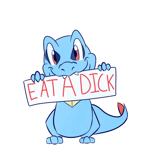 RudeTotodile sticker 3
