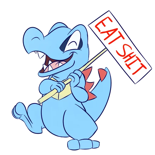 RudeTotodile sticker 4