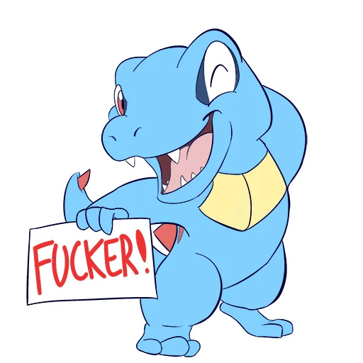 RudeTotodile sticker 8