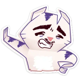 Бумажный тигр Руммка :: @stickroom sticker 5