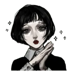 Грустная девочка sticker 12