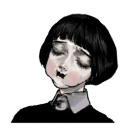 Грустная девочка sticker 10