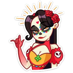 Санта Муэрте Анна Охеда Telegram sticker pack