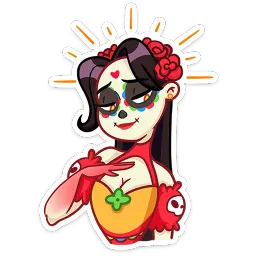 Санта Муэрте Анна Охеда sticker 4