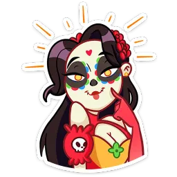 Санта Муэрте Анна Охеда sticker 6