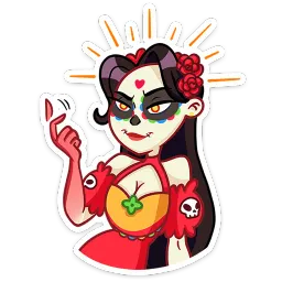 Санта Муэрте Анна Охеда sticker 7