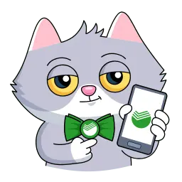 Сберкот и Куся Telegram sticker pack
